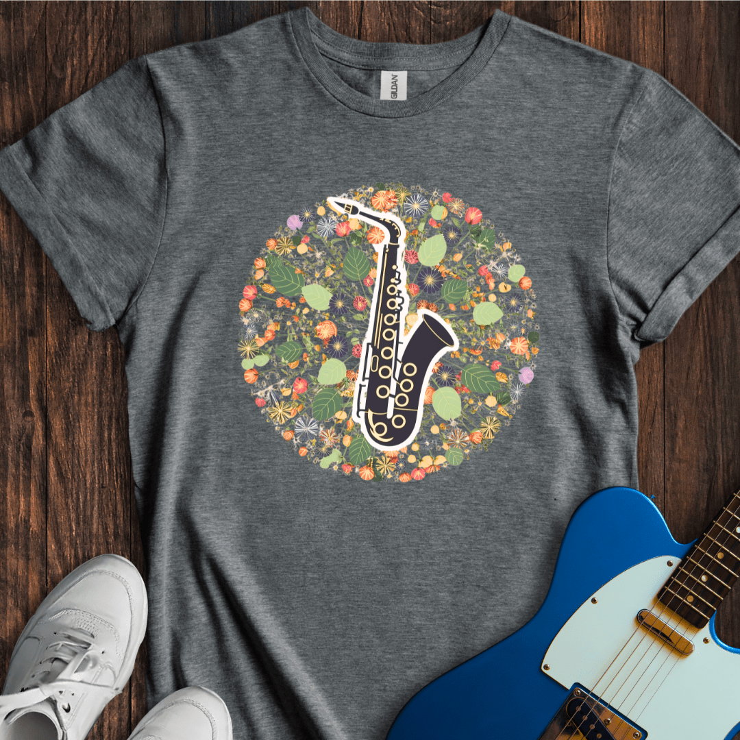 Flowery Sax Licks T-Shirt