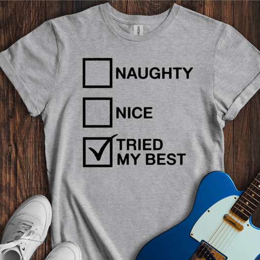 Naughty Or Nice Checkbox (I) T-Shirt