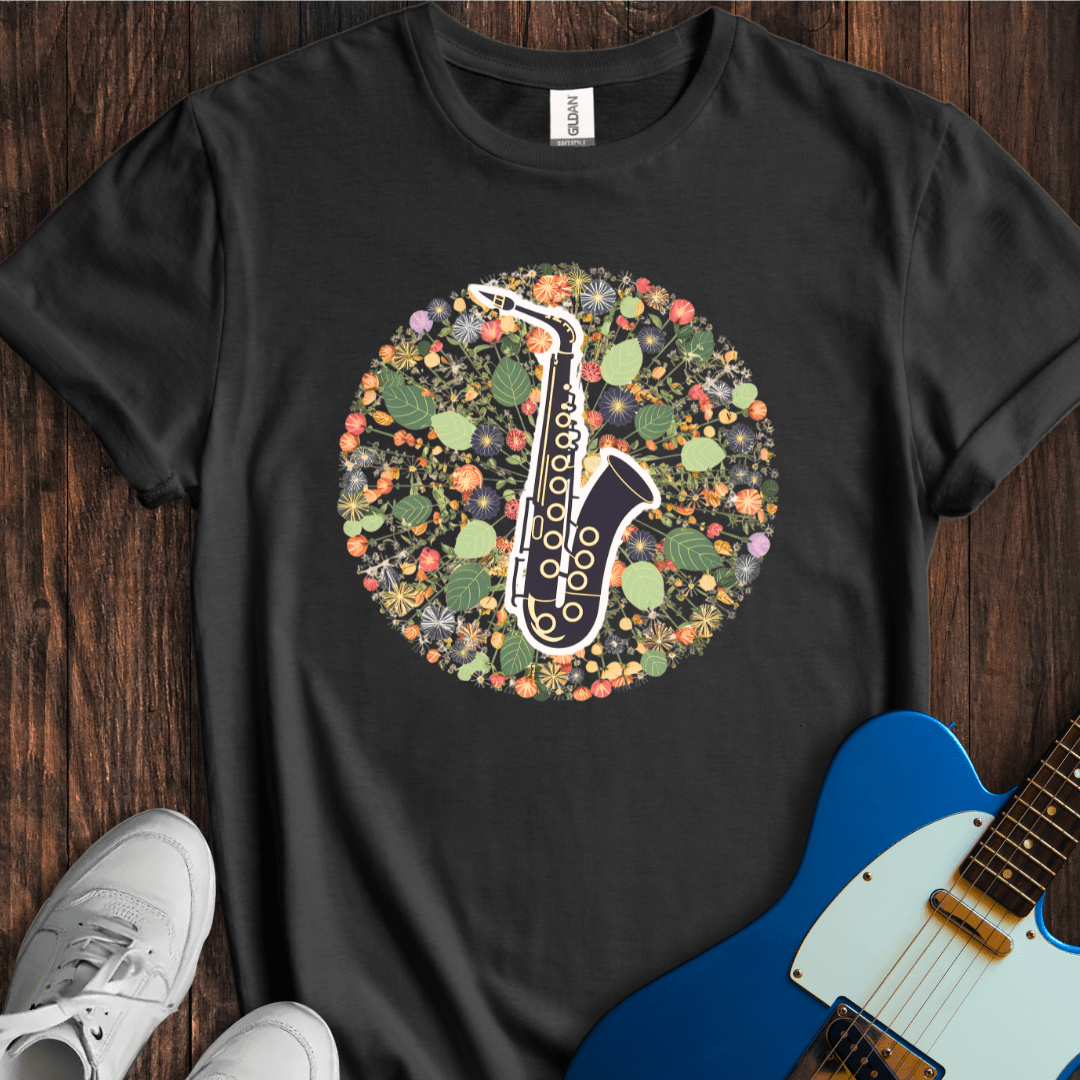 Flowery Sax Licks T-Shirt