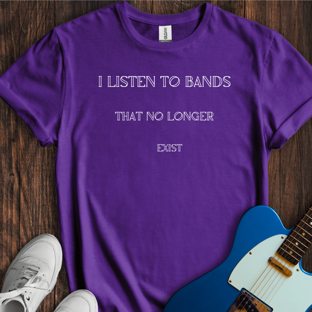 I Listen To Bands That No Longer Exist T-Shirt