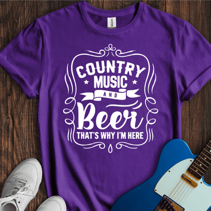 Country Music And Beer T-Shirt