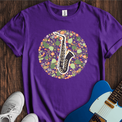 Flowery Sax Licks T-Shirt